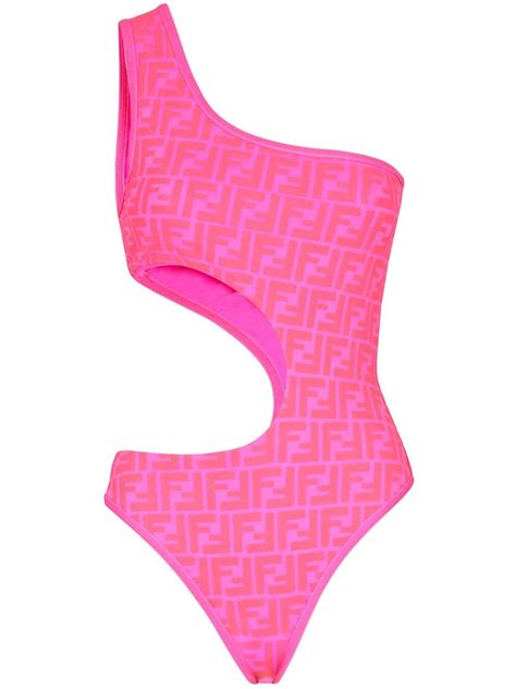 fendi one piece bathing suit pink|reversible swimsuit One Piece.